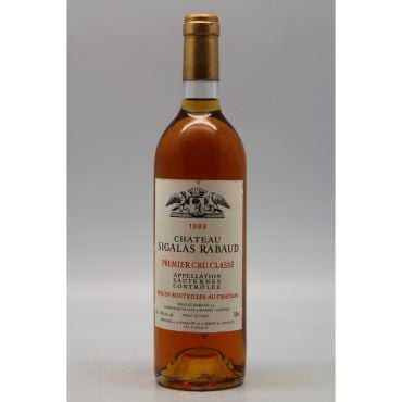 Château Sigalas Rabaud Sauternes 1989